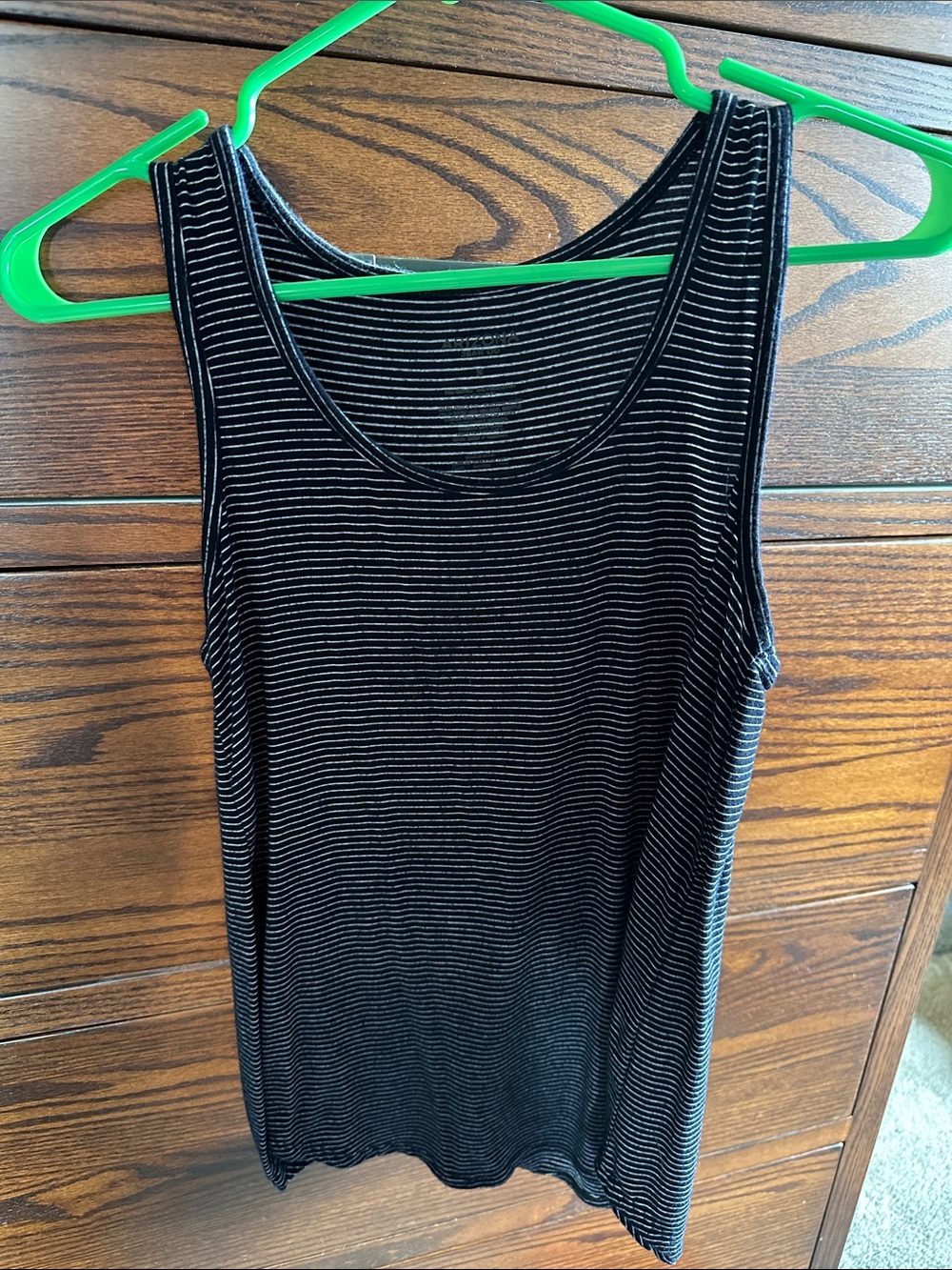 Arizona Navy/Black and White Striped Tank